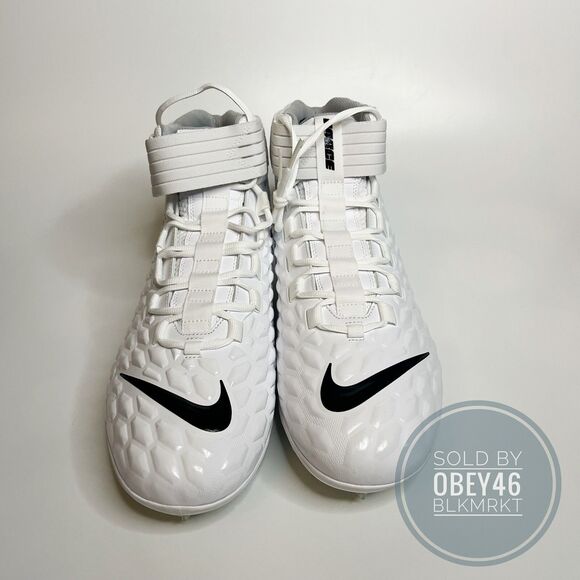 Nike Force Savage Pro 2 Mens Football Cleats White AH4000-100 Sz 10